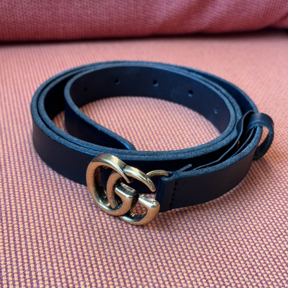 ❤️SOLD❤️Gucci Double G Leather Belt 90 cm